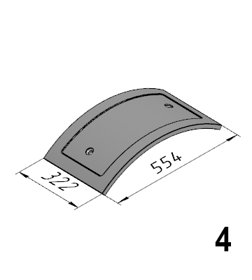 Р-1070 (D0896001; 212101393) Бронелист затвора MARINI